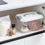 SIBAO Stackable Plastic Storage Bins with Lids and Handle,8 Packs 5.5 Quart Clear Buckle-Up Storage Box , Organizer Bins for Classroom,Home,Pantry, Office - Image 4
