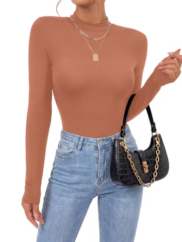 Image of OPOIPIN Women's Long Sleeve Basic Bodysuit