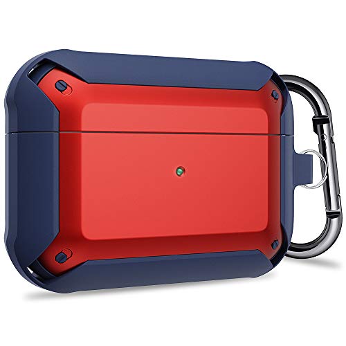 Tensea Tough Armor یJo[ Airpods Pro 2019p ՌzTPUP[X L[`F[t ȃop[ CX[dƃtgLEDveN^[Ή AP3-PRO-CASE-ARMOR