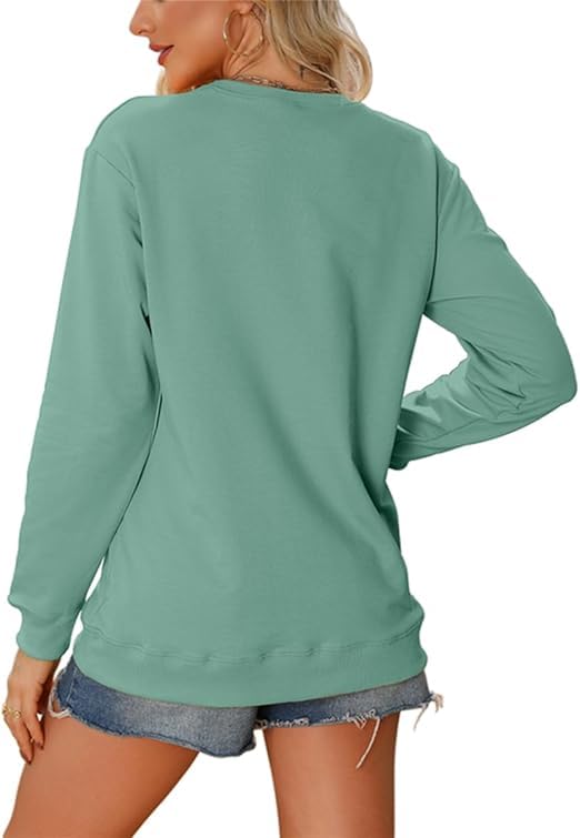 Halloween Sweatshirts for Women Witch Graphic Pullover Casual Funny Long Sleeve Shirts Fall Halloween Crewneck Tops2