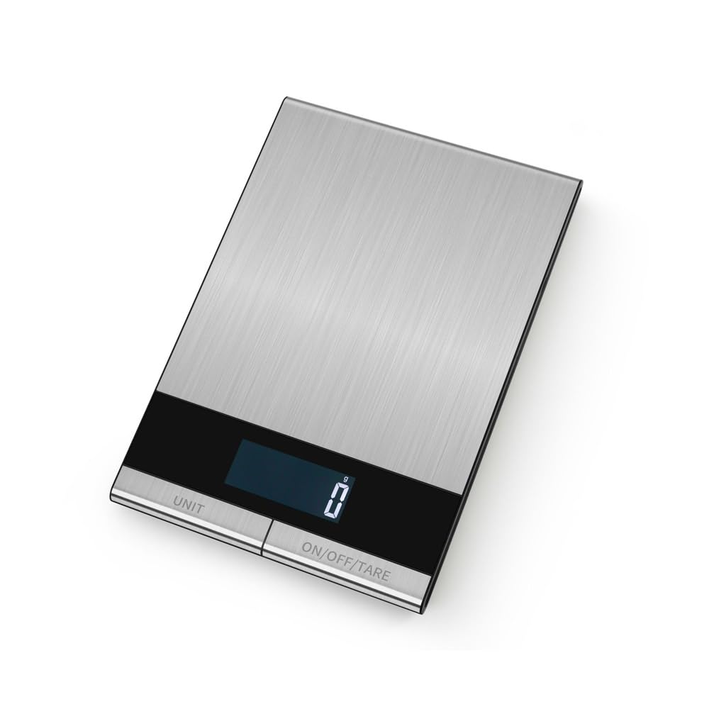 Báscula de Alimentos, báscula de Cocina Digital, Peso en Gramos y onzas for Hornear, cocinar y Preparar Comidas, 10 Unidades con función de Tara(5kg/1g)