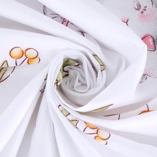 Image of Cute Bottom Bunk Bed Curtain Student Dormitory Blackout Cloth Mosquito Nets Bedding Tent Bed Canopy Single Sleeper, Rabbit