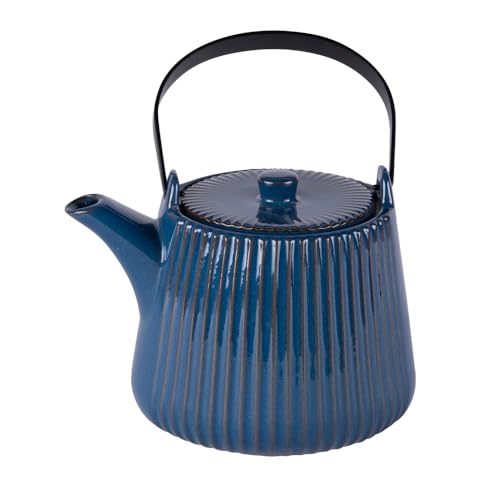 Théière Tiao 1L bleu Table Passion pour infuser sans résidus de feuilles
