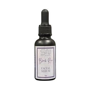 Seoul Naturals Royalty Black Rice Facial Serum, Exfoliating Facial Serum, k beauty, 1 oz