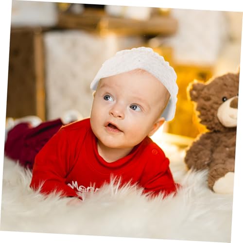 Princess Sun Hat for Girls Adjustable Wide Brim Cotton Baby Hat UV Protection for Summer Outdoor Activities White4