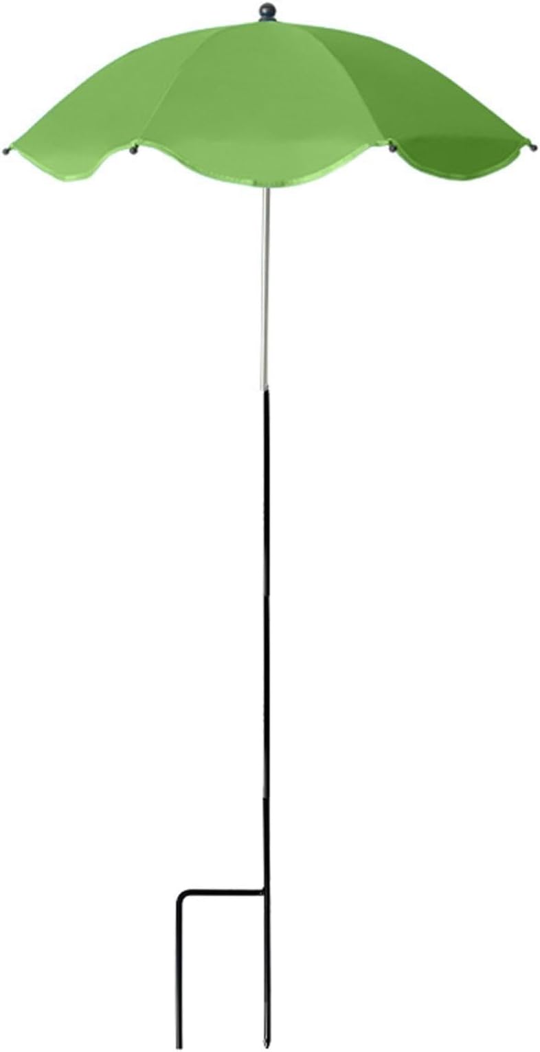 Garden Shade, Upgraded Plant Umbrellas for Outdoor Plants 26inch Adjustable Angles Plant Shade Umbrella Sturdy Garden Shade Cover Sun Protection Umbrella for Potted Plants Garden Flower ﻿ (Green)