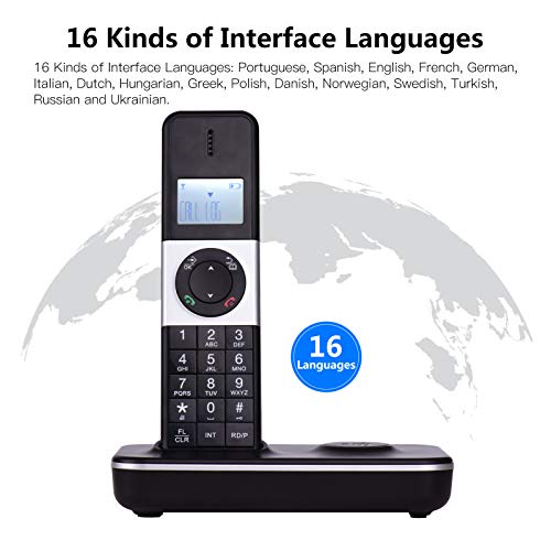 Teléfono Inalámbrico para Hogar con Pantalla LCD y 5 Auriculares miniatura 6