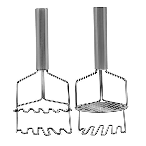 Cabilock 2pcs Vegetable Masher Dual Layer Potato Mashing Tool for Effortless Mashing of Potatoes Pumpkins and More Lightweight Design for Comfortable Use