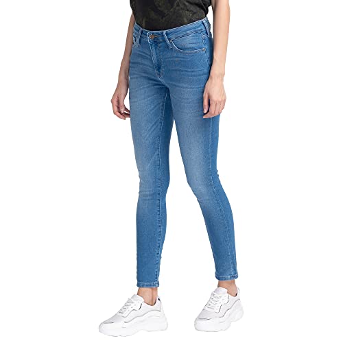 Image of Spykar Womens Mid Rise Skinny Fit Jeans
