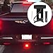 MUQIDA 15 LED Brake Light Trailer Hitch Cover, Super Bright Automotive Lens Square Tail Light, Waterproof Tow Hitch Brake Turn Lights Universal Fit 2