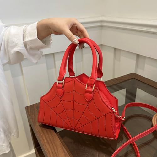 Halloween Purses for Women Novelty Spider Crossbody Shoulder Bags with Strap Stylish Retro Top Handle Handbag2