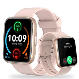 Smart Watch for Men Women (Answer/Make Calls) 1.83″ Activity Tracker for Android iOS,Fitness Tracker with 100+ Sport Modes, IP68 Waterproof, Heart Rate/Sleep Monitor, Spo2, Pedometer (Pink)