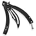 BOKHAMMER CSGO Night Butterfly Balisong stumpfer legaler Trainer Flipper inkls. Tasche und Ersatzschrauben