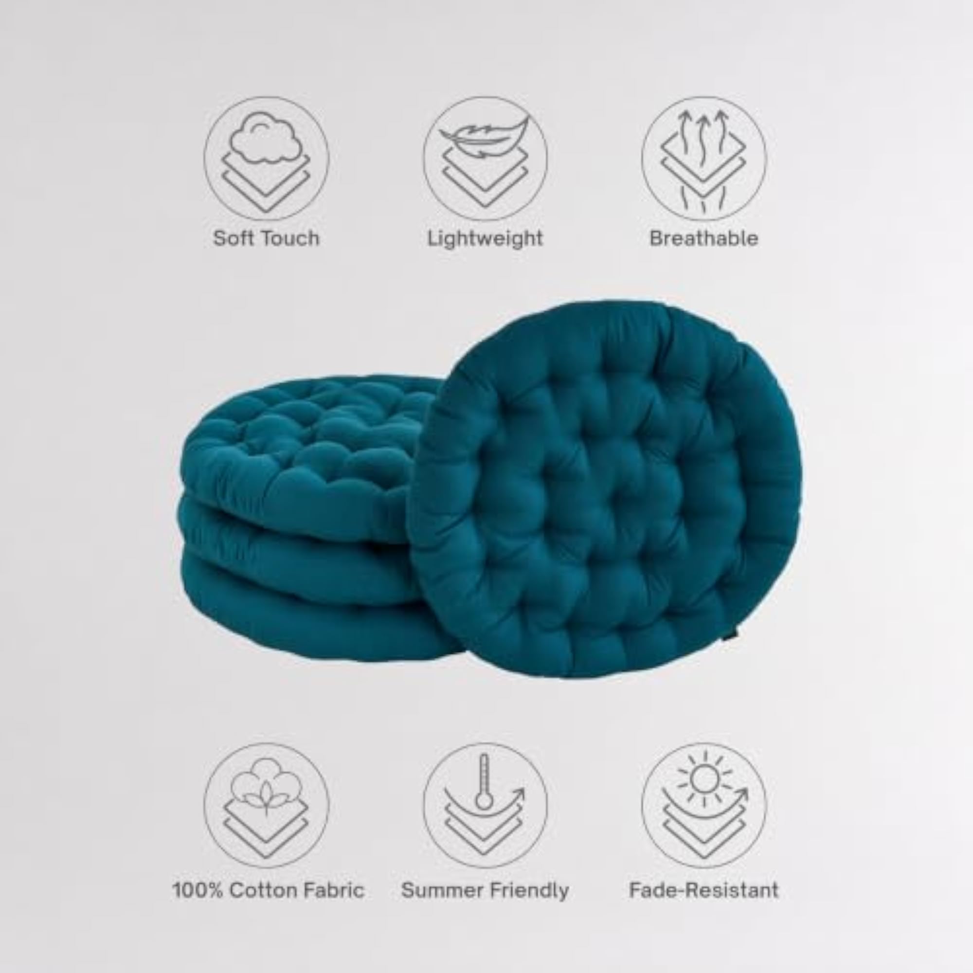 Premium Cotton Floor Seating Cushion for Meditation