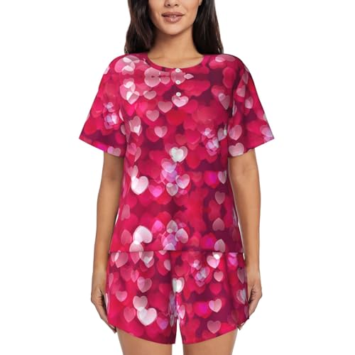 Pyjama 2 pièces doux manches courtes femme pour des instants de tendresse