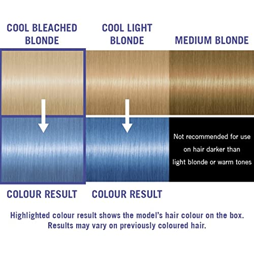 Foto von Schwarzkopf LIVE Pretty Pastels Semi-permanent Blue Hair Dye, Lasts Up To 8 Washes, Denim Steel P121