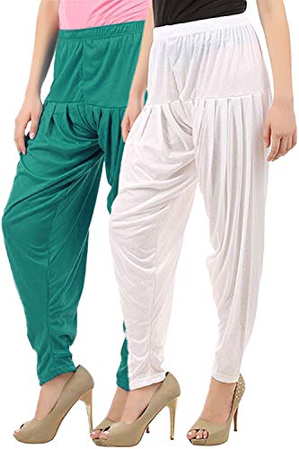 Image of Buy That Trendz Patiala Salwar for Women Relaxed Fit Viscose Patiyala Salwar Harem Bottom Pants