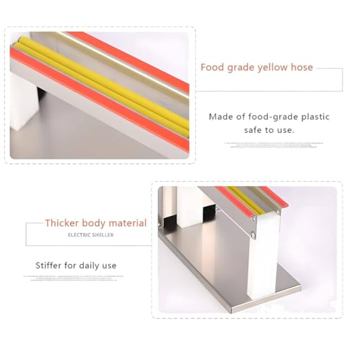 Sbucciatore per uova di quaglia in acciaio inossidabile, efficiente sbucciatura rapida 150 giri/min per uova fresche e dure, con motore in rame resistente