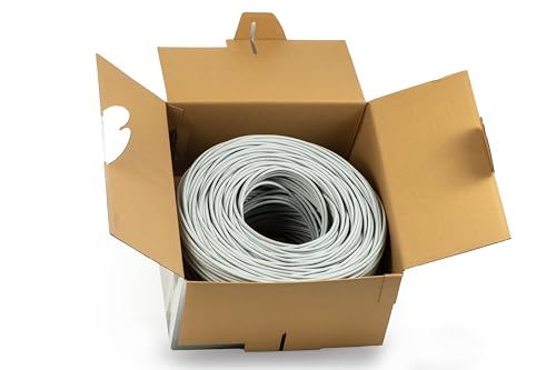 Câble solide UTP réseau CAT 6 LSZH CCA LINK LK305U6E en bobine de 305 mètres de classe ECA