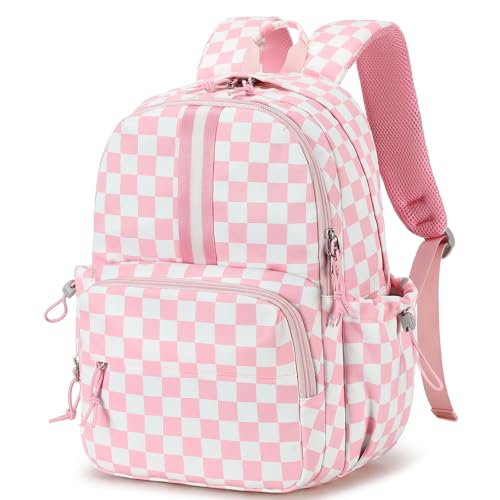 Image of LOIDOU Backpack for Girls 4-6, 15 inch Cute Kids Backpack for Toddler Preschool Gifts (pink)