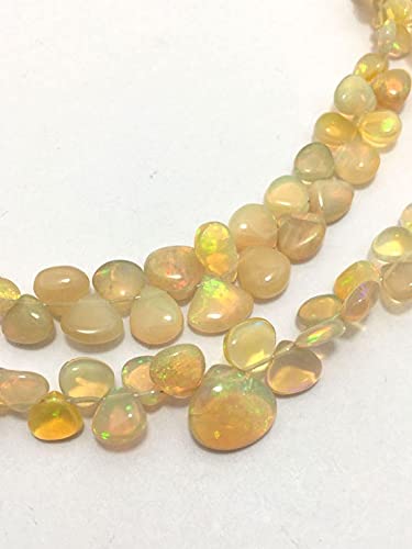 Opal Ethiopian Brown coeurs en fil de perles de pierre pour sublimer vos bijoux bohèmes chic