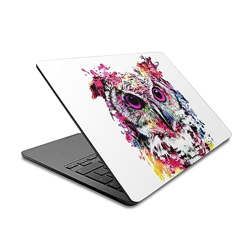 Autocollant vinyle MacBook Air 13.6 A2681 Riza Peker motif hibou protecteur
