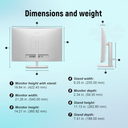 Image of Dell 24 inch All-in-One Desktop PC, FHD (1920x1080) Touchscreen, Intel Core Ultra 7 355, 16GB DDR5 RAM, 1TB PCIe SSD, Intel Graphics, Copilot+ PC, Wi-Fi 7, Bluetooth 6.0, USB Type C, Windows 11 Home