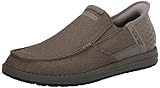 Skechers Men's Melson-Bentin 210596 Moc Toe Casual Slip-Ins, Beige, 11