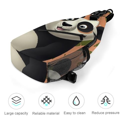 Morrales Sanfandingo Panda Sling para hombre y mujer miniatura 5