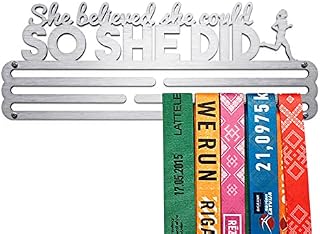 United Medals She Believed She Could So She Did Sport Medal Hanger Display | Steel Medal holder