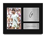 HWC Trading Carlos Alcaraz Gifts Printed Signed Autograph Picture for Tennis Memorabilia Fans - US Letter Size
