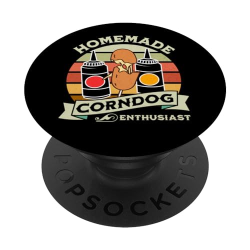 Perros de maíz divertidos para entusiastas del Corndog caseros PopSockets PopGrip Intercambiable
