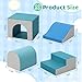 Sumbababy Foam Climbing Blocks for Toddlers: with a Tunnel - 4 PCS Foam Blocks - Kids Indoor Climbers Play Structures Play Gym Soft Climber with Slide and Stair Soft Playground Green