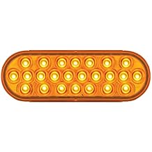 GG Grand General 78230 Oval Pearl Amber 24 LED Light, Amber Lens