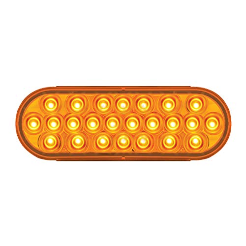GG   Oval Pearl Amber 24 LED Light, Amber Lens - Grand General 78230