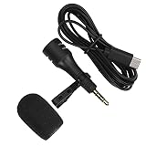 Gaeirt Mini Microphone, Microphone Haute fidélité omnidirectionnel Microphone de téléphone Portable pour l'enregistrement d'interviews à la Vapeur en Direct