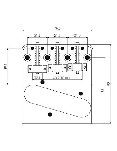 Holmer Guitar Bridge Tailpiece 3 Brass Saddles Bridge For Vintage Tele Telecaster Style Electric Guitar Parts Top Or Bottom Load Ashtray Style Chrome. #TOP3