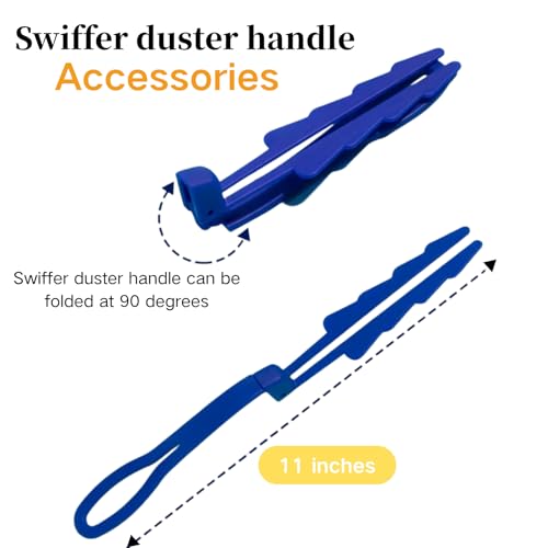 Image of Cayton 40 Count Duster Refills Compatible for Swiffer Dusters, Dust Collector Accessories 1 Blue Handle for Cleaning Dusts Removal