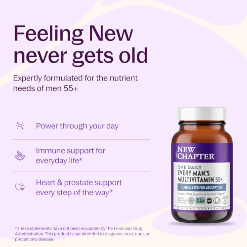 New Chapter Every Man's One Daily 55+ Multivitamin, 72 Tablets - image 2