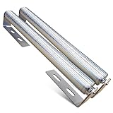 Galvanized Steel Roller with Bracket Set - Conveyor Rollers, Table Belt Kayak Woodworking Tool Applications, Durable and Reliable Construction - 1.5” Diameter 36