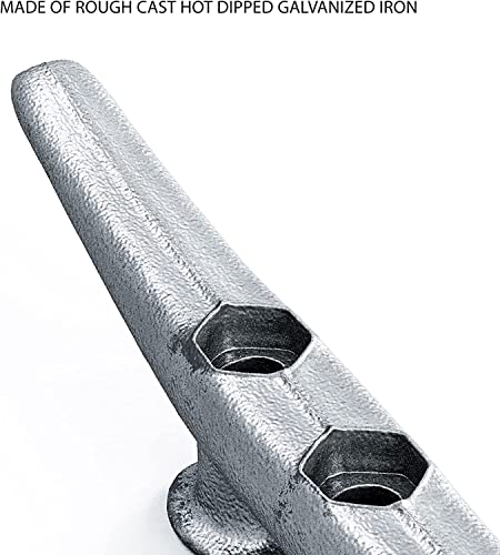 image for Simplified Living 6” Boat Dock Cleats: Rough Cast Hot Dipped Galvani
