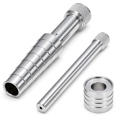 QWORK Ring Stretcher Tool Kit for Sizes 7.5-10.5 Expanding Ring Mandrel for Silver Gold Copper Rings Enlarge Ring Mandrel Stretcher