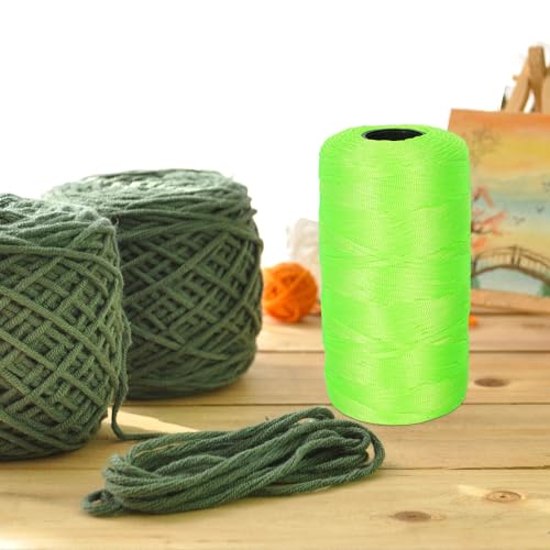 Zerodeko cuerda trenzada para albañilería cuerda torcida para albañiles cuerda resistente verde para marcado de propiedades y proyectos de construcción miniatura 7