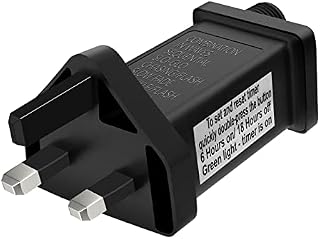 Dalugo Transformer for Christmas Lights, 31V Outdoor Christmas Lights Replacement Adapter with Memory Function/6h Timer/8 Lighting Modes