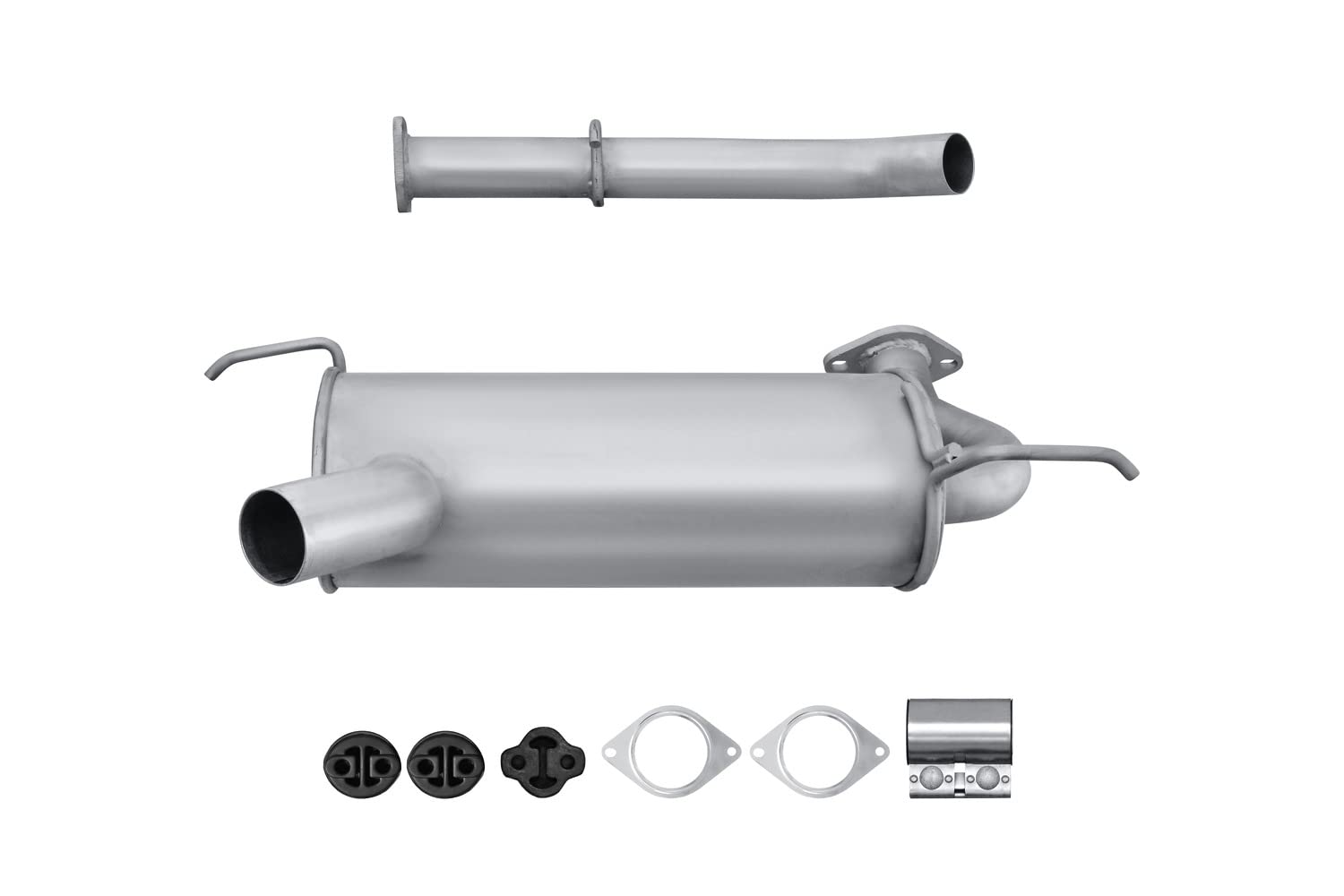HELLA 8LC 366 023-611 Tłumik środkowy - Easy2Fit® Kit - w środku - dwuczęściowy - Komplet z elementami do montażu