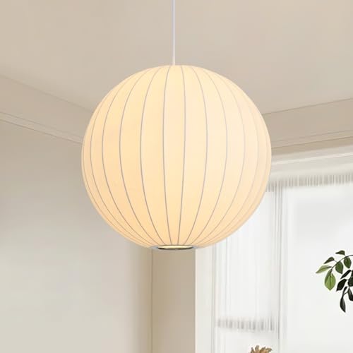 Fivemengo Globe Silk Pendant Light
