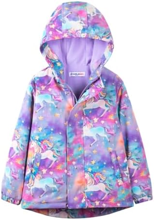 WELAKEN Fleece lined Jackets with Water-Resistance Frabic for Kid...