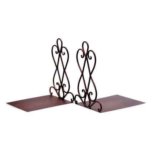 Artkingdome Book Ends Luxury Bookends Retro Organizer Stand Desk Holder Racks School Liberary Bookshelf Decorative Bookend 1Pair W/Padding Gift #TOP1