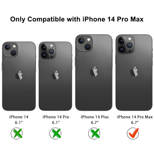 Image of Tobfit Magnetic Case for iPhone 14 Pro Max Compatible with Mag Safe, Translucent Matte Back Slim Shockproof Phone Cover for iPhone 14 Pro Max