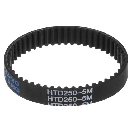 sourcing map HTD5M-250 Gummi Zahnriemen 50 Zähne Geschlossene Schleife Riemenscheibe Zahnriemen 15mm Breite, 250mm Umfang Synchronriemen Gummizahnriemen Keilriemen Antriebsriemen